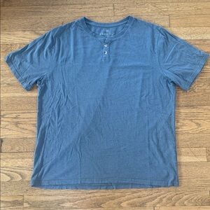 Free Fly Men's Blue Henley Shirt